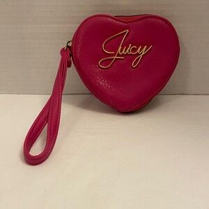 Juicy Couture Fuchsia Heart Wristlet